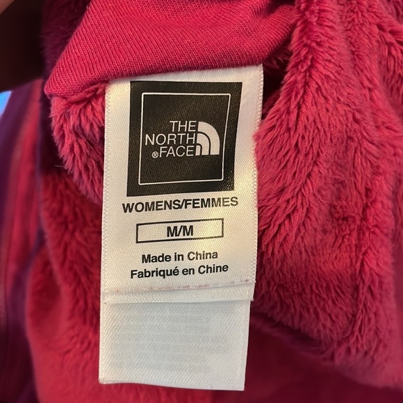 The North Face Women’s Reversible Jacket SZ M Pink Full Zip Hooded Warm - Picture 15 of 16
